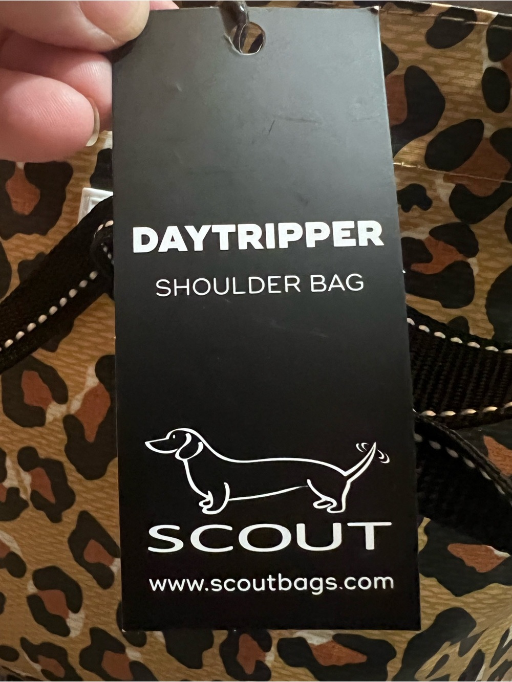 ✨NWT Scout Daytripper Leopard Print Shoulder Bag Cindy Clawford BeachTravel Tote - Picture 5 of 8